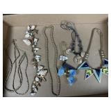 5 Costume Necklaces Shell, Bead & J. Crew Tassel