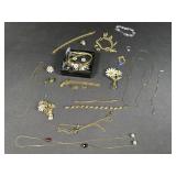 Costume Jewelry Lot Necklaces, Bracelets & Pins