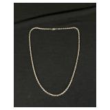 Sterling Silver Twisted Rope Chain Necklace