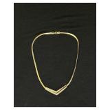 Swarovski Chevron Necklace