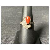 Sterling Silver Carnelian Gemstone Ring