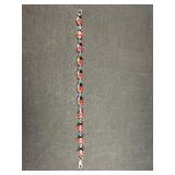 Sterling Silver Lady Bug Bracelet