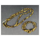 Sterling Silver Tigers Eye Set