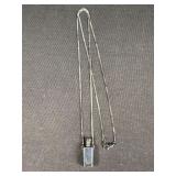Perfume Snuff Pendant Necklace - SS?