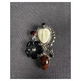 Sajen Sterling Silver Goddess brooch