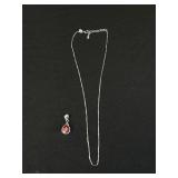 Sterling Silver Necklace & Pendant (925 necklace)