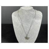 Sterling Silver Chain with Mom Pendant