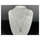 Sterling Silver Tear Pendant Necklace