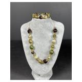 Matching necklace and bracelet