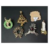Christmas brooches