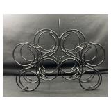Metal wine bottle holder 4.5ï¿½ x 18.5ï¿½ x 16.5ï¿½