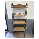 Wicker & Metal Shelf