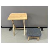 Folding TV Tray and Stool