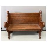 Wood Church Pew Bench