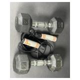 15 lbs weights and jump rope