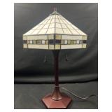 Mission Tiffany Style Stained Glass Table Lamp