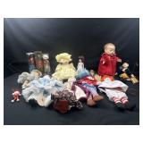 Raggedy Anne and Andy dolls and more