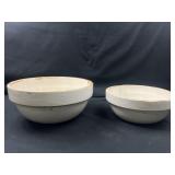 Two stoneware bowls