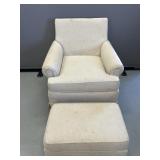 Rowe Furniture Lounge Chair and Foot Rest