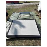 Blue Head Board with Frame