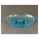 Aqua Blue Glass Dish