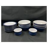 Denby bowls, plates, and ramekins