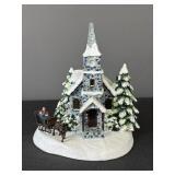 Christmas Light up Church Figure