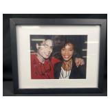 Michael Jackson & Whitney Houston Signed Photo