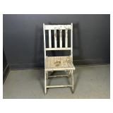 White Wooden Fold Up Chair