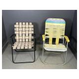 2 Fold Up Beach Chairs