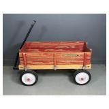Radio Flyer Town & Country Wooden Red Wagon