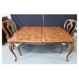 French Style Dining Table & Chairs -wear on top