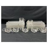 Clear glass Snack plate set