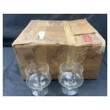 Set of custard glasses