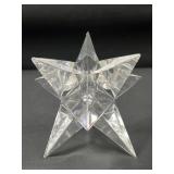 Glass star candleholder