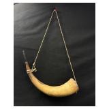 Vintage Powder Horn w/ Strap