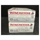 2 Winchester 45 Auto FMJ