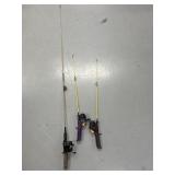3 Kids Fishing Poles