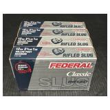 4 Federal 12ga Slugs Hollow Point Maximum
