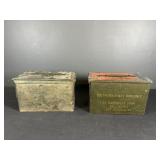 2 Metal Ammo Crates