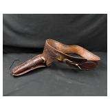 Renalde Leather Ammo Belt & Holster (Belt Buckle