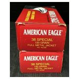 2 American Eagle .38 Special FMJ Ammo