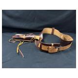 Leather Like Belt With Holster