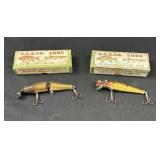 2 Creek Chub Baits Lures No 2600 w/ Boxes