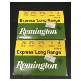 2 Remington Express long Range 20ga 2 3/4 1oz 4