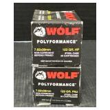 2 Wolf 7.62 x 39mm FMJ Ammo