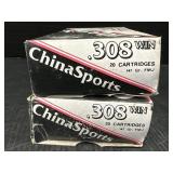 2 China Sport .308 Win ammo