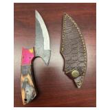 Custom Alaskan Ulu Knife with Sheath