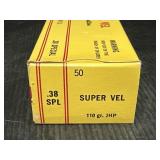 1 Super Vel .38 Special Ammo