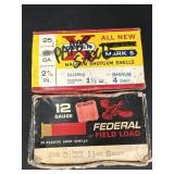 2 Federal and Western 12ga 4 and 6 shot